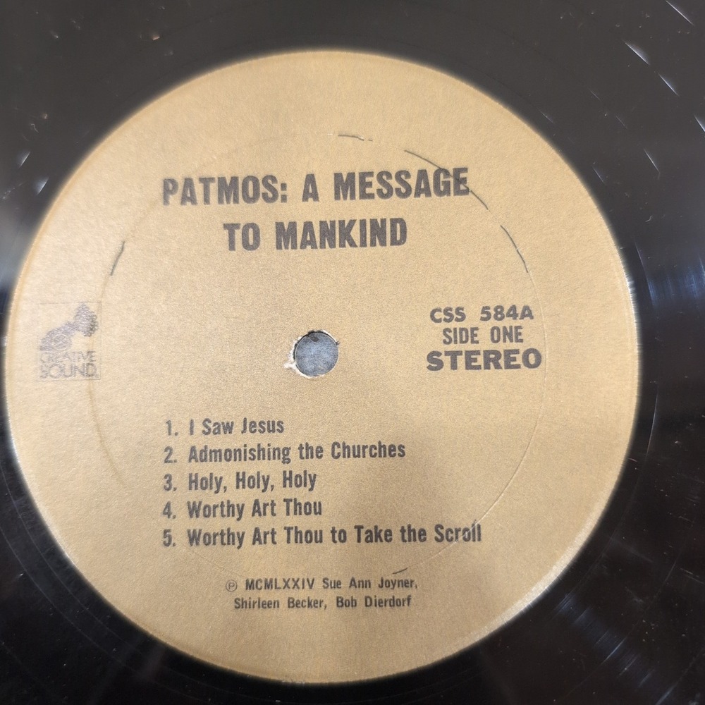 Patmos A Message To Mankind 2LP Vinyl Record 1974‎ Creative Sound CSS 584 VG - Picture 3 of 10